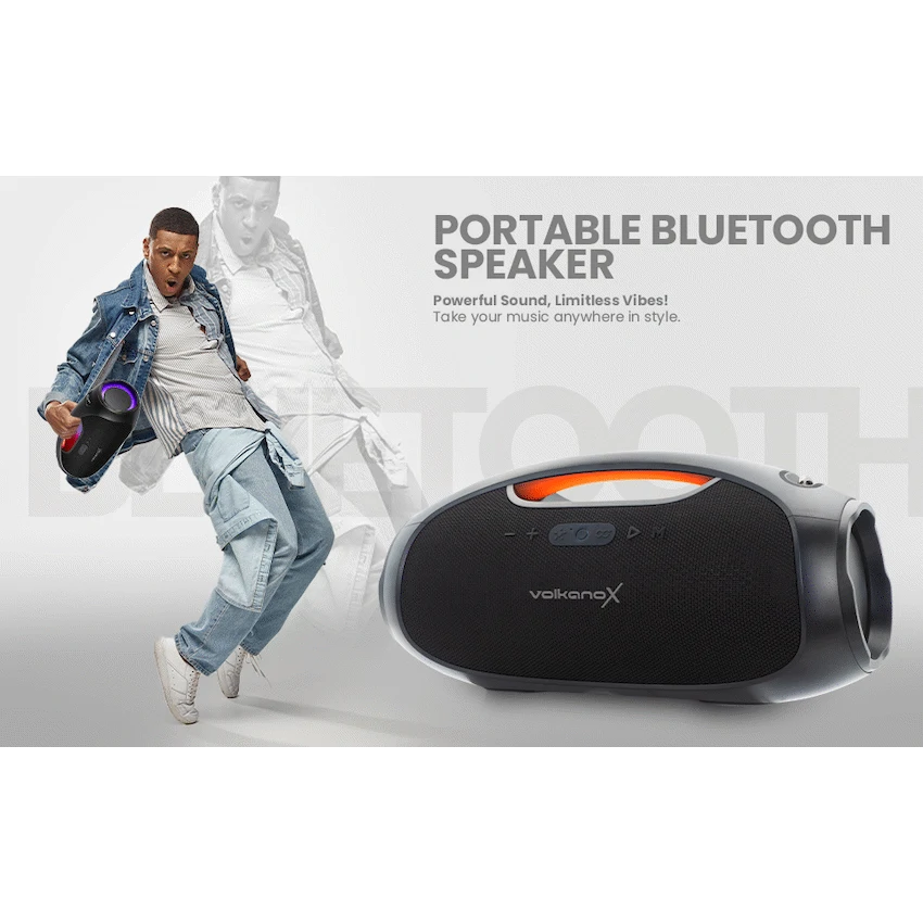 VolkanoX VXS400 Portable Bluetooth Speaker - Black | VKX-3005-BK