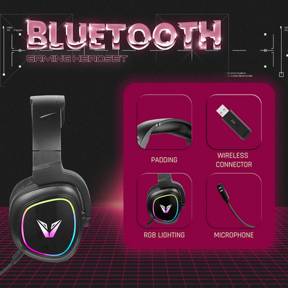 VX Gaming Stealth Series Wireless Gaming Headset - RGB | VX-244-BK
