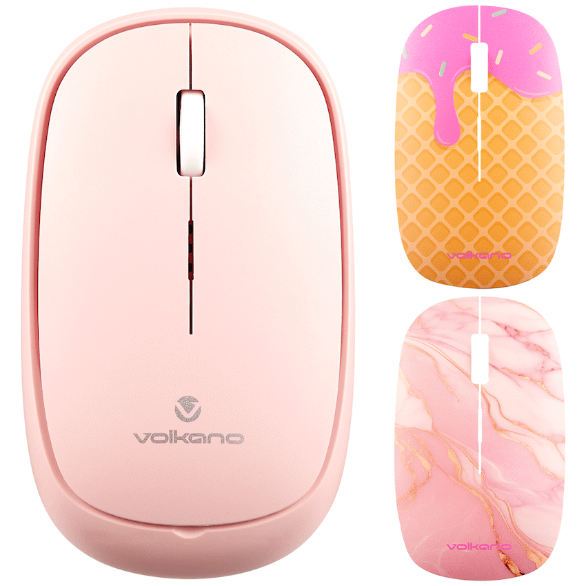 Volkano Coral series Bluetooth Wireless Mouse - Pink | VK-20304-PK