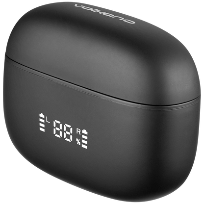 Volkano Cove Series True Wireless Earphone with Charging Case | VK-1163-BK
