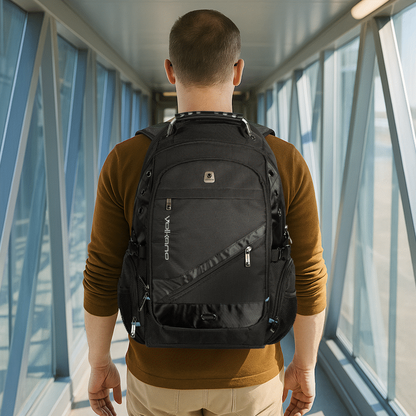 Volkano G-Unit Backpack - Black/Grey/Turquoise | VK-7027-BKGR