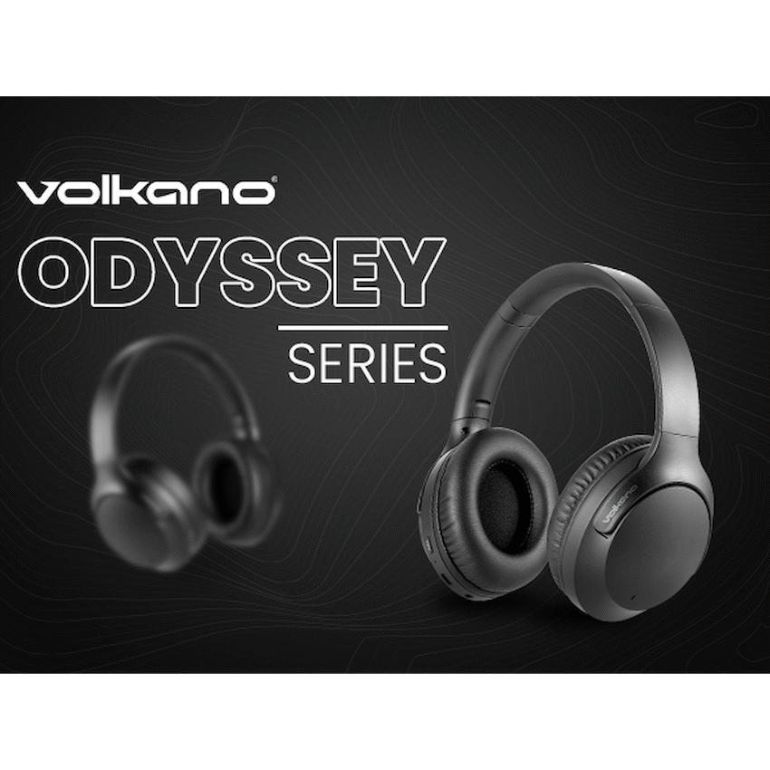 Volkano Odyssey ANC Bluetooth Wireless Headphone - Black | VK-2103-BK