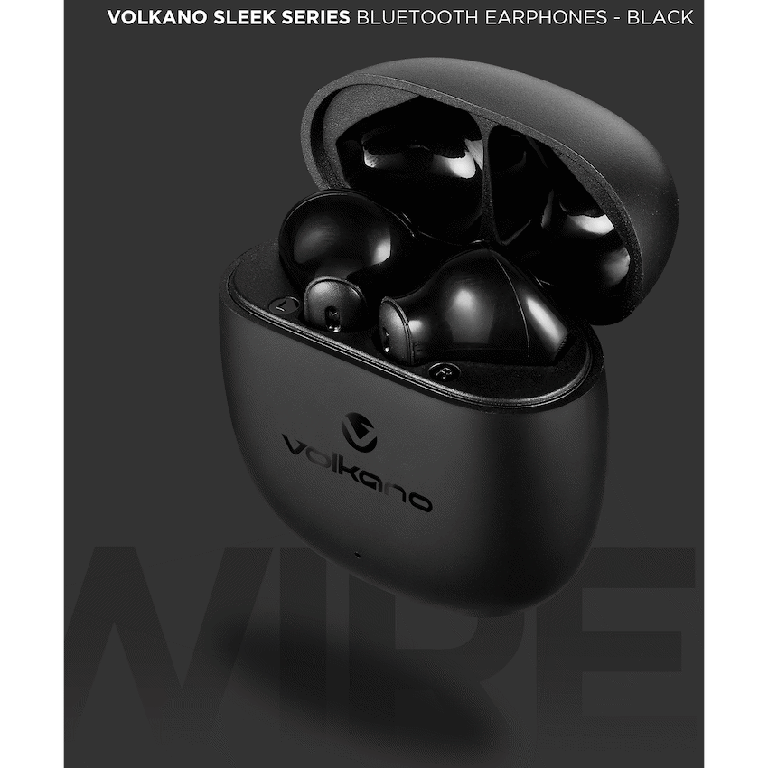Volkano Sleek Series TWS Earphones - Black | VK-1153-BK
