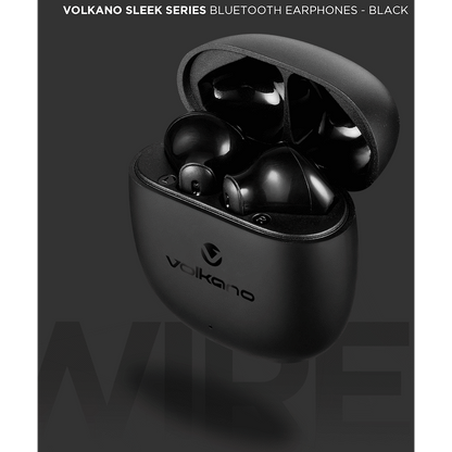 Volkano Sleek Series TWS Earphones - Black | VK-1153-BK