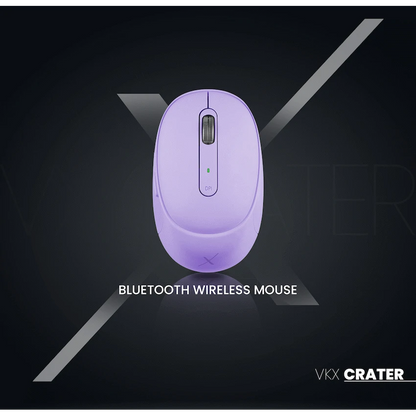 VolkanoX Crater Bluetooth Wireless Mouse - Purple | VKX-202-PR