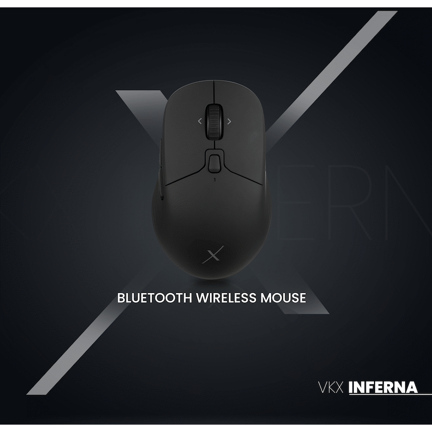 VolkanoX Inferna Bluetooth Wireless Mouse - Graphite | VKX-205-GT