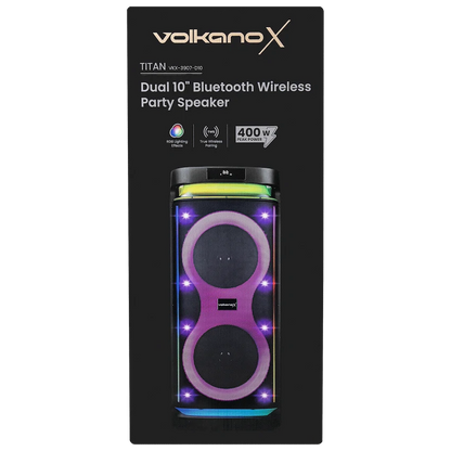 Volkano X Titan Series Dual 10" Party Speaker | VKX-3907-D10