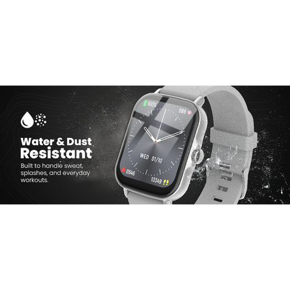 Volkano Active Tech Serene series Watch with heart rate monitor - Silver | VK-5072-SL[V2]