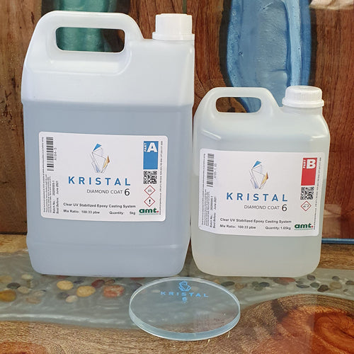 Kristal 6 &#8211; Diamond Coat 6.65Kg Two Part Epoxy Resin System