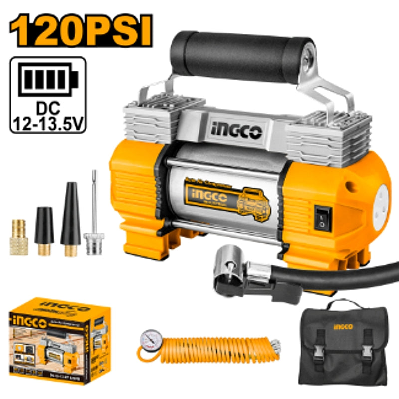 Ingco Auto Air Compressor 45 L/min, 12V/8A | AAC2508