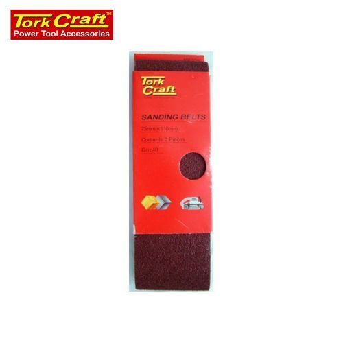 Sanding Belt 75 X 510mm 80Grit 2/Pack