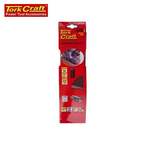 Sanding Belt 75 X 533mm 400Grit 2/Pack