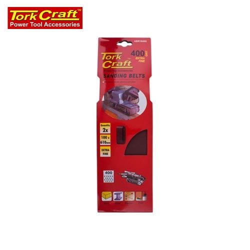 Sanding Belt 100X610mm 400Grit 2/Pack