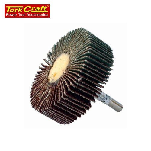 Flap Wheel 80 X 30 X 6mm Shaft 60 Grit Per Each (7 Per Box)