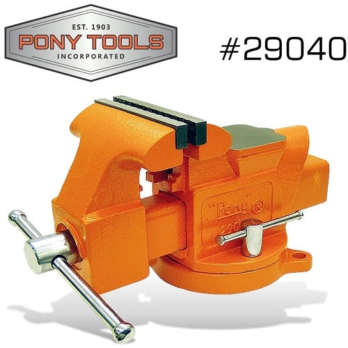 PONY 4&#8243; Workshop Heavy Duty Swivel Base Bench Vice