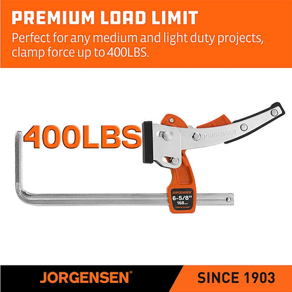Jorgensen Ratchet Track Clamp for 1/2" T-Slot Guide Rails | AC38101