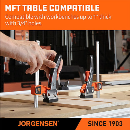 Jorgensen Ratchet Track Clamp for 1/2" T-Slot Guide Rails | AC38101