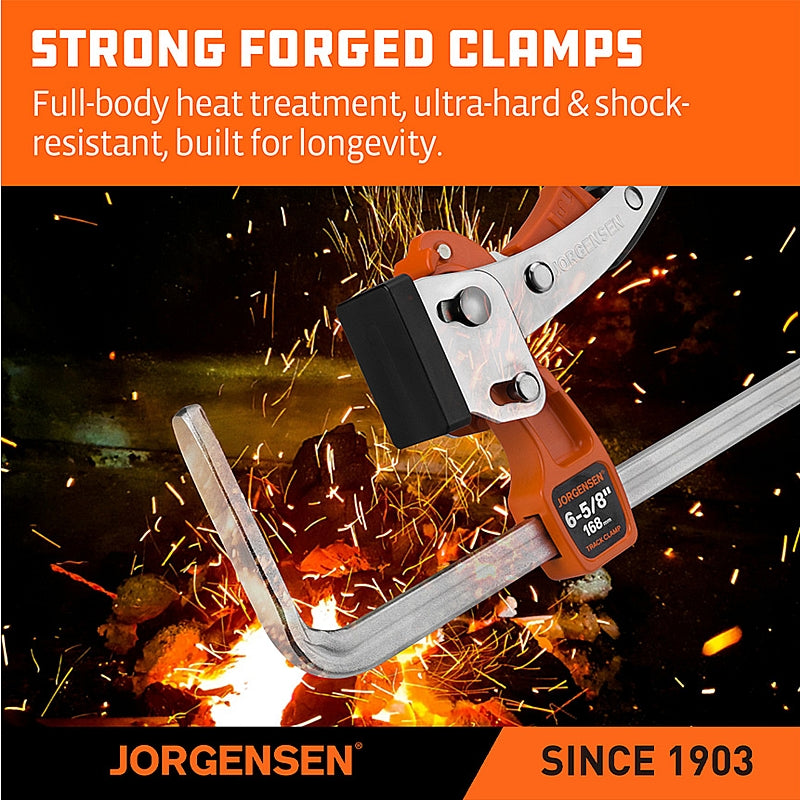 Jorgensen Ratchet Track Clamp for 1/2" T-Slot Guide Rails | AC38101