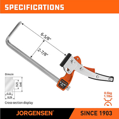 Jorgensen Ratchet Track Clamp for 1/2" T-Slot Guide Rails | AC38101
