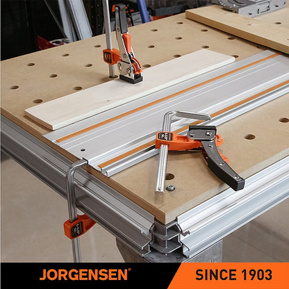Jorgensen Ratchet Track Clamp for 1/2" T-Slot Guide Rails | AC38101