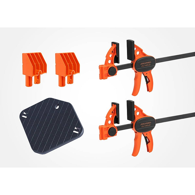 Pony 2-Piece Multi-Functional Clamping Sawhorses with Accessories | AC60400
