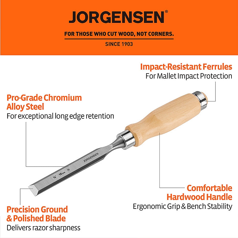 Jorgensen 4-Piece Wood Chisel Set | AC70440
