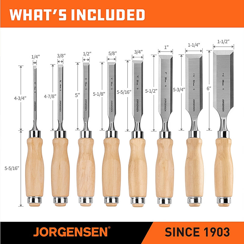Jorgensen 4-Piece Wood Chisel Set | AC70440