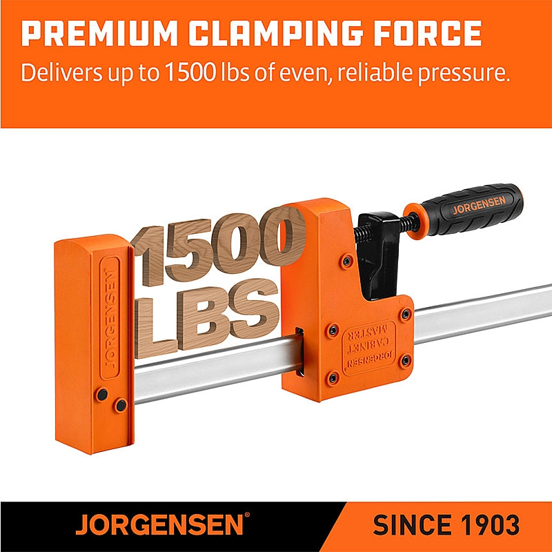 Jorgensen 72" Medium-Duty 90° Parallel Jaw Bar Clamp, 1830mm | AC8072