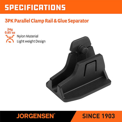 Jorgensen 3-Piece 2-In-1 Rail Stand & Glue Separator | AC8201