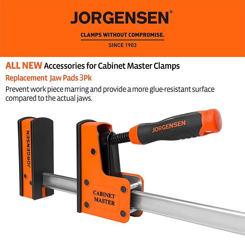 Jorgensen 3-Piece Parallel Clamp Jaw Pads | AC8202