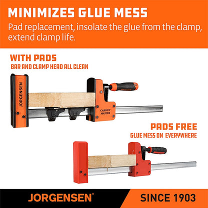 Jorgensen 3-Piece Parallel Clamp Jaw Pads | AC8202