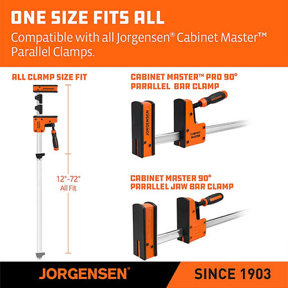 Jorgensen 3-Piece Parallel Clamp Jaw Pads | AC8202