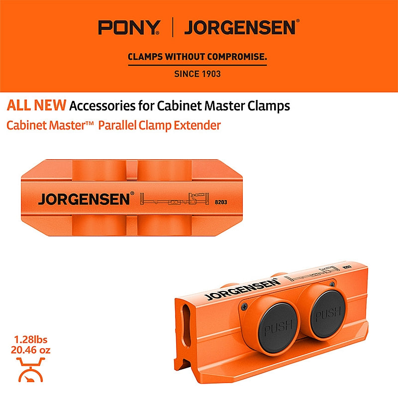 Jorgensen Cabinet Master Parallel Clamp Extender | AC8203