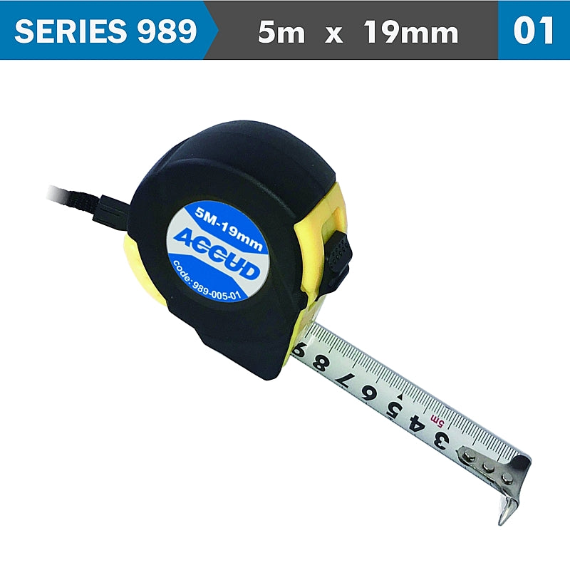 Accud Measuring Tape 19mm x 5M | AC989-005-01