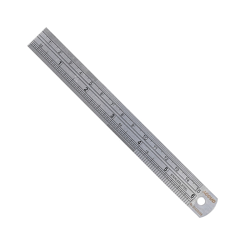 Accud 6" Stainless Steel Ruler (150mm) | AC990-006-11