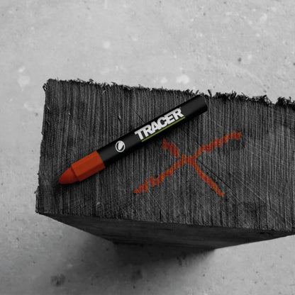 TRACER 12 Pack Construction Lumber Crayon Markers - Red | ACM2