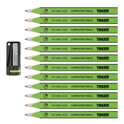 TRACER 12 Piece Carpenters Pencils with Sharpener | ACP1