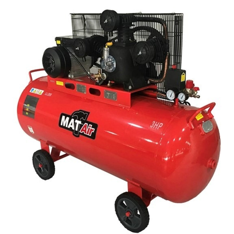 MATair 100L Air Compressor, 2.2kW/3HP, 220V/1P | AIR2050