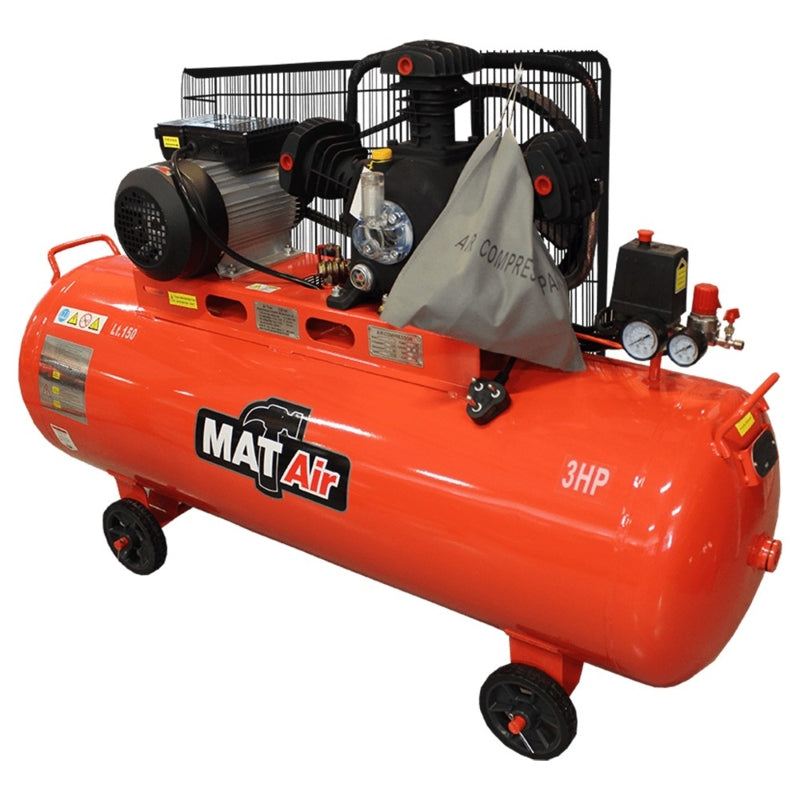 MATair 150L Air Compressor, 2.2kW/3HP, 220V/1P | AIR2070