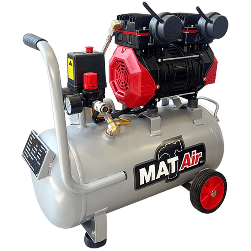Matair 24L Air Compressor, Silent & Oil-Free, 0.75kW/1.0HP, 220V/1P | AIR3000
