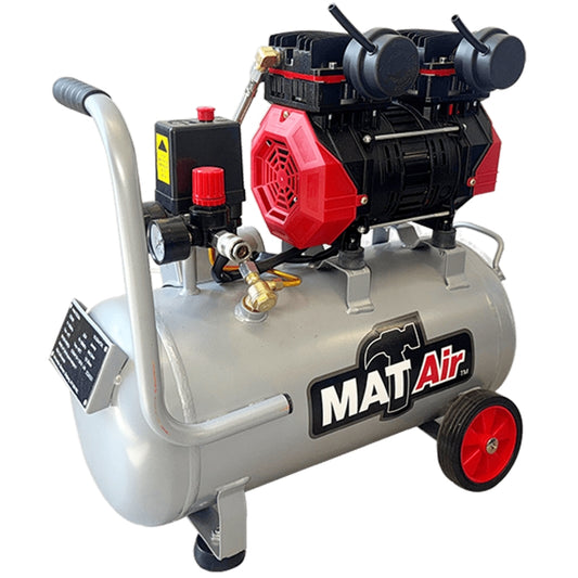 Matair 24L Air Compressor, Silent & Oil-Free, 0.75kW/1.0HP, 220V/1P | AIR3000
