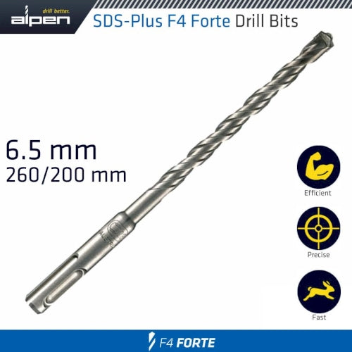 Sds plus bit 260 x 200mm 6.5mm bulk