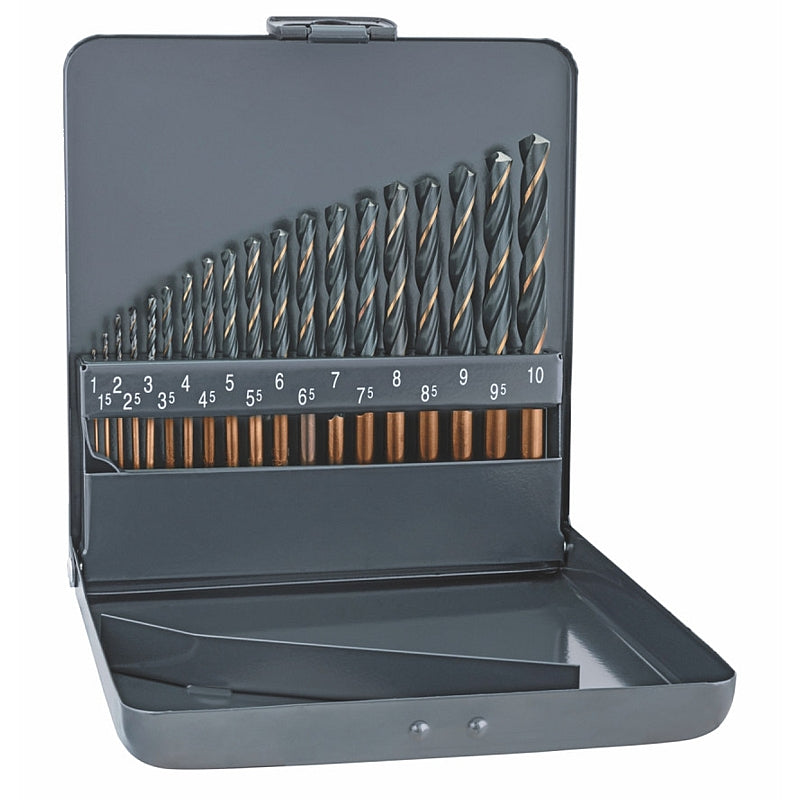 Alpen 19Pc Sprint Master Drill Bit Set in Metal Casette, 1 -10mm x 0.5mm | ALP810311100