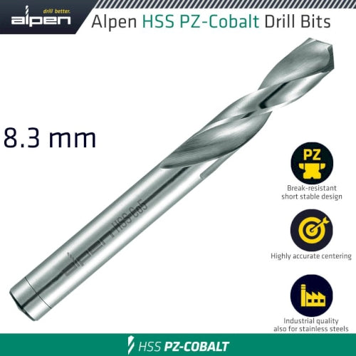 Cobalt drill short bulk 8.30mm