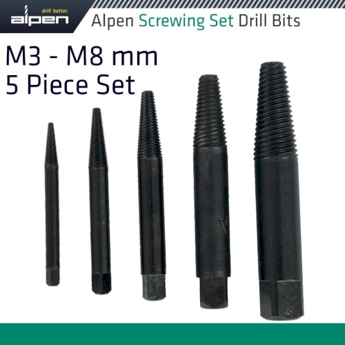 Screwingset m3-m8 5pce