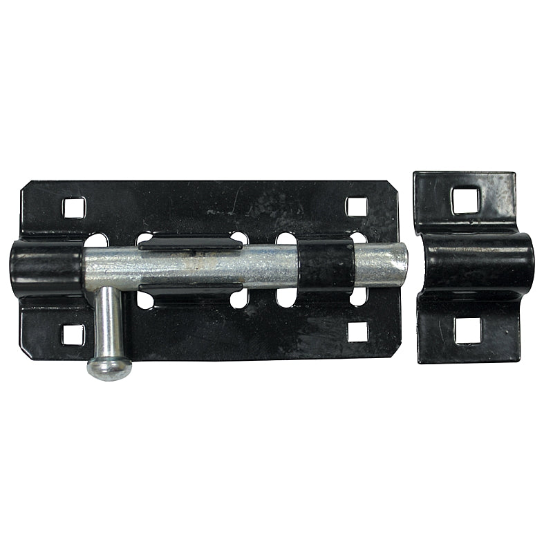 The Cabinet Shop Tower Bolt, Black Japan, 100mm | AWS1020