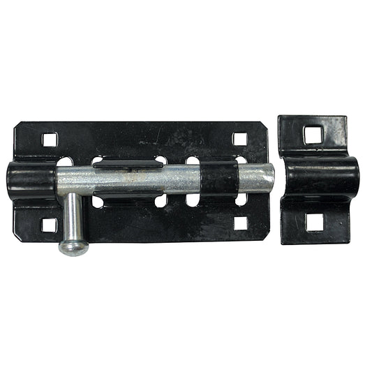 The Cabinet Shop Tower Bolt, Black Japan, 100mm | AWS1020