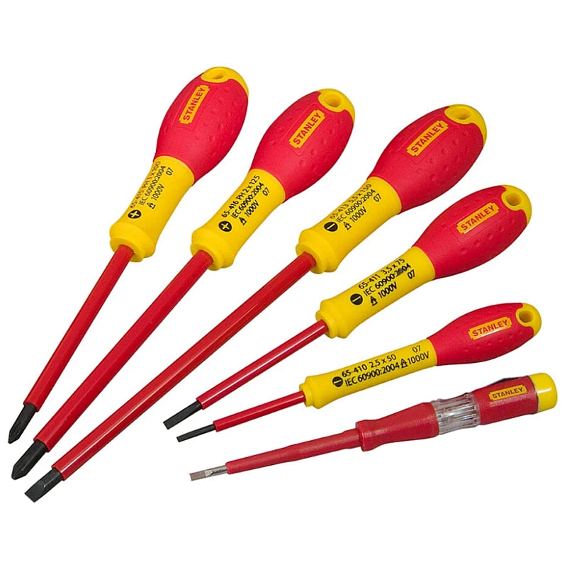 Stanley FATMAX 6 Piece Insulated Screwdriver VDE Set | 0-65-441
