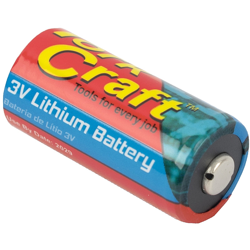 Tork Craft 1/Pk 3V Li-Ion Batteries, CR123A | BATCR123A-1P
