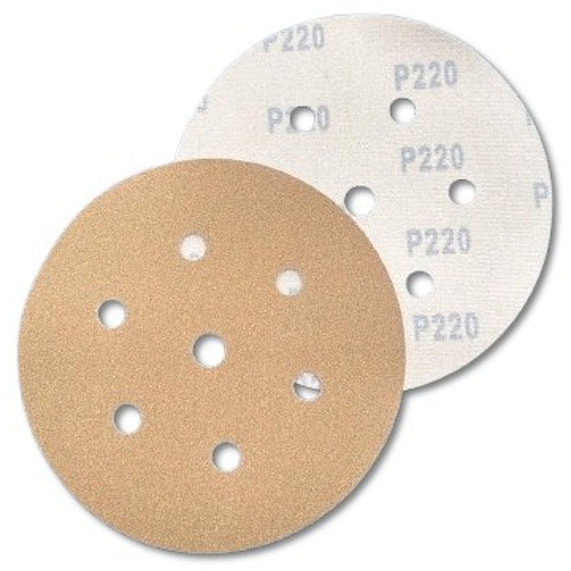 Binic 50Pc B65 20% Ceramic Velcro Sanding Discs, D150mm, 7-Holes, P220 | BIN005/7